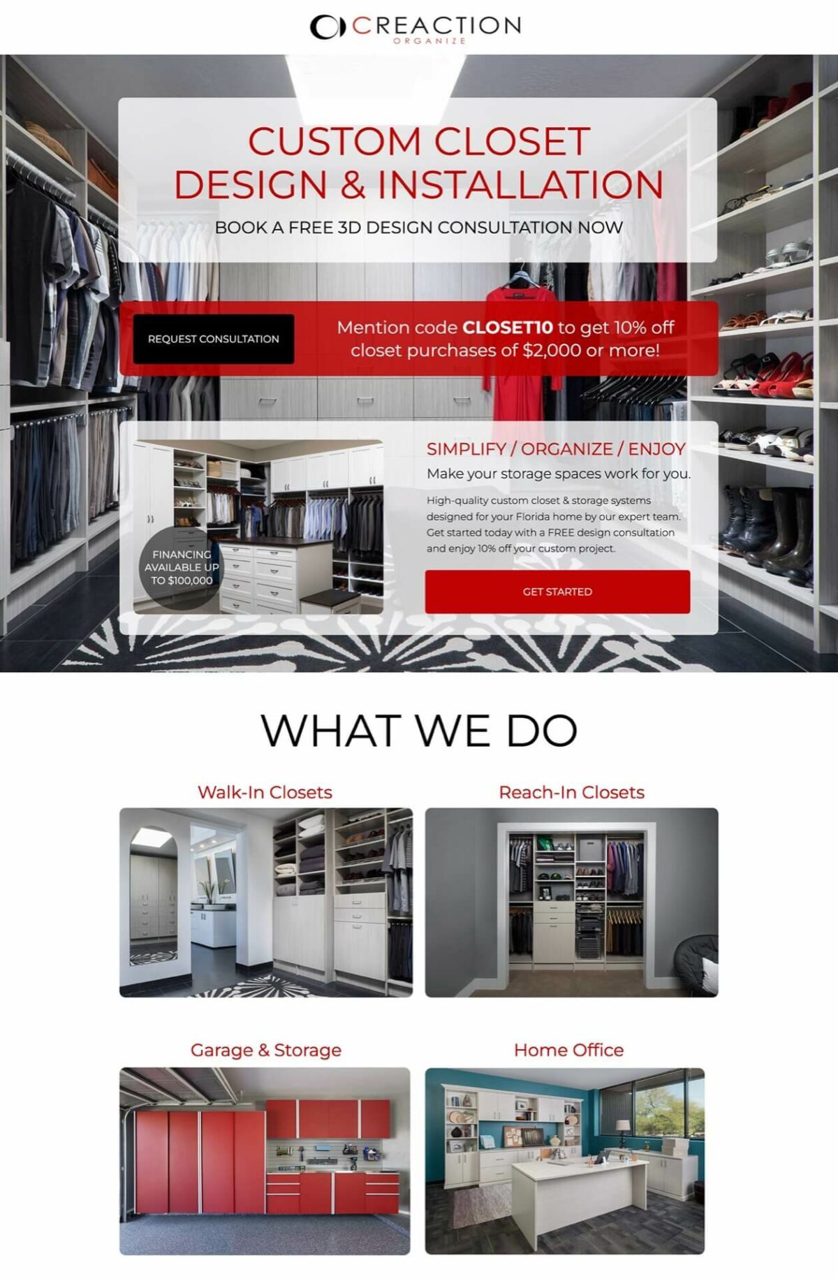 Case Study: Creaction Organize - Closet & Garage Marketing℠