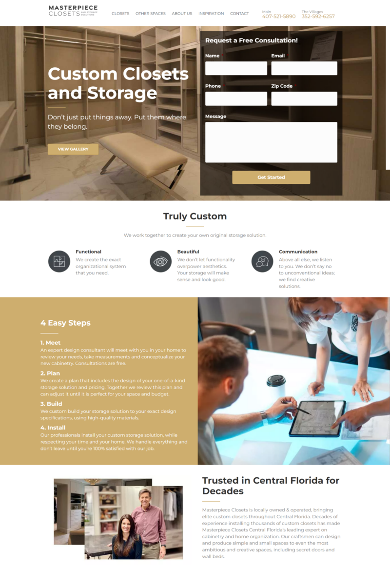 Case Study: Masterpiece Closets - Closet & Garage Marketing℠