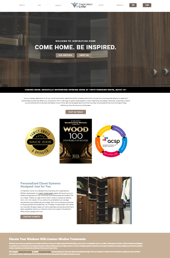 InspirationHomeWeb Florida Closets and More Homepage