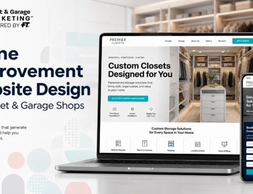 Home Improvement Website Design for Closet and Garage Shops